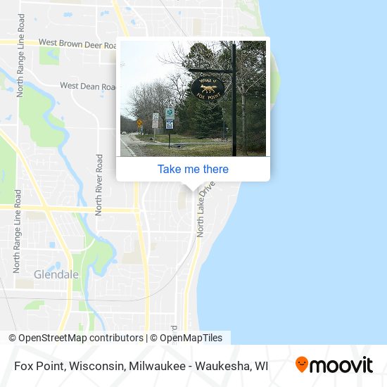 Mapa de Fox Point, Wisconsin