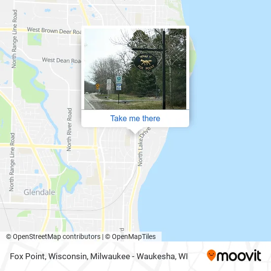Mapa de Fox Point, Wisconsin