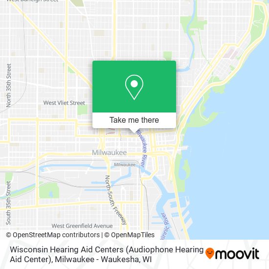 Mapa de Wisconsin Hearing Aid Centers (Audiophone Hearing Aid Center)