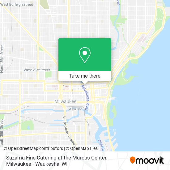 Mapa de Sazama Fine Catering at the Marcus Center