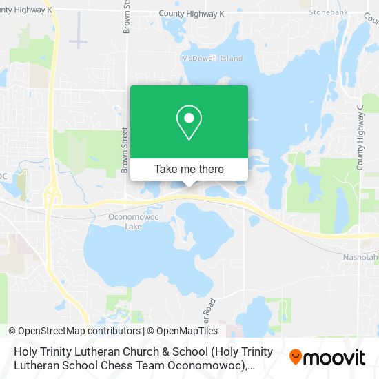 Holy Trinity Lutheran Church & School (Holy Trinity Lutheran School Chess Team Oconomowoc) map