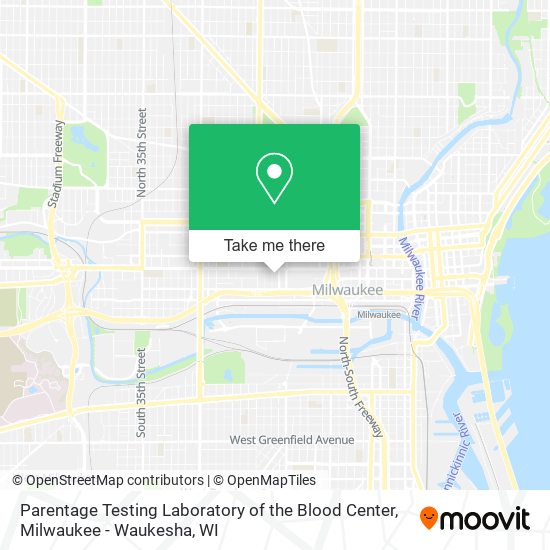 Mapa de Parentage Testing Laboratory of the Blood Center