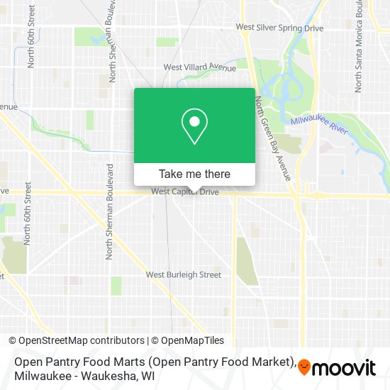 Mapa de Open Pantry Food Marts