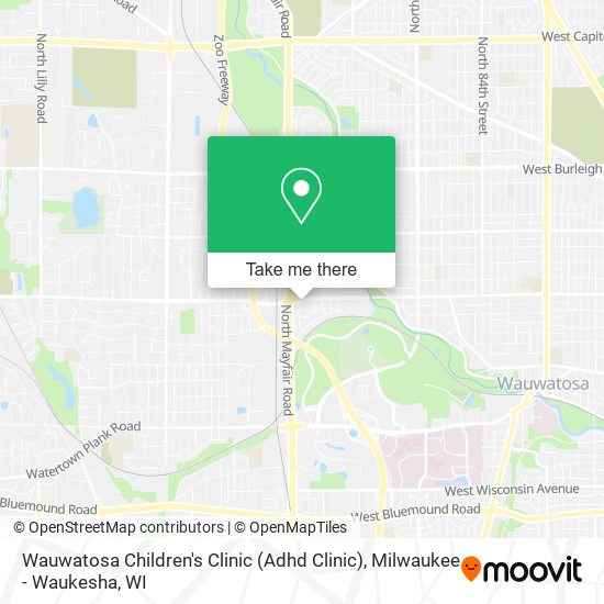 Mapa de Wauwatosa Children's Clinic (Adhd Clinic)