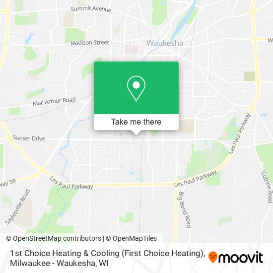 1st Choice Heating & Cooling (First Choice Heating) map