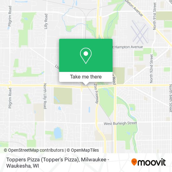 Mapa de Toppers Pizza (Topper's Pizza)