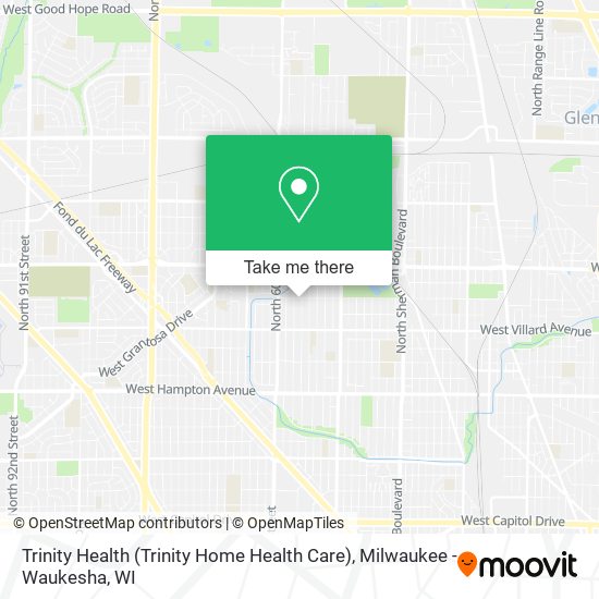 Mapa de Trinity Health (Trinity Home Health Care)