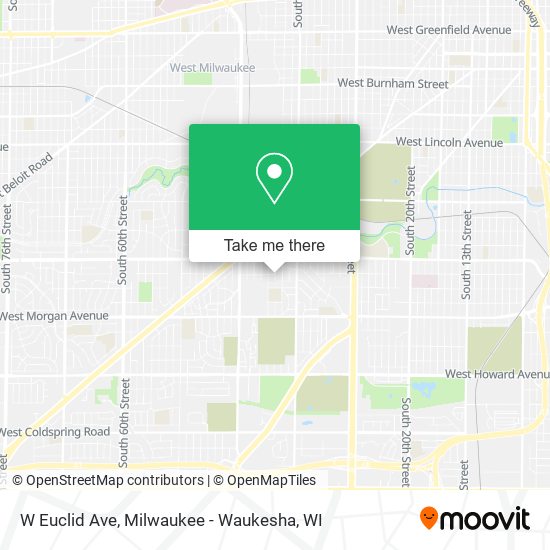 W Euclid Ave map