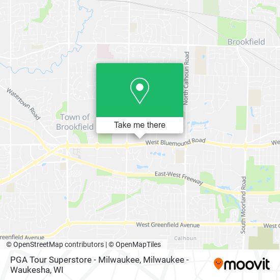 Mapa de PGA Tour Superstore - Milwaukee