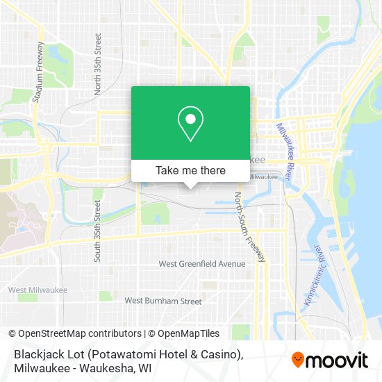 Mapa de Blackjack Lot (Potawatomi Hotel & Casino)