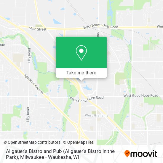 Allgauer's Bistro and Pub (Allgauer's Bistro in the Park) map