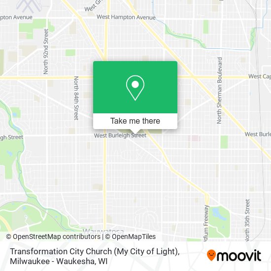Mapa de Transformation City Church (My City of Light)