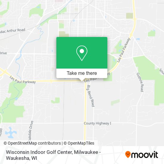 Wisconsin Indoor Golf Center map