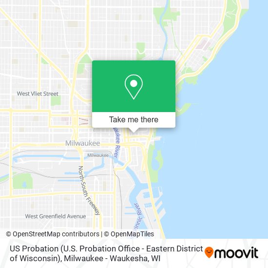 Mapa de US Probation (U.S. Probation Office - Eastern District of Wisconsin)