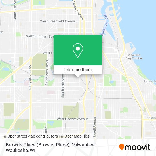 Brown's Place (Browns Place) map