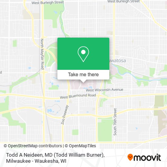 Todd A Neideen, MD (Todd William Burner) map