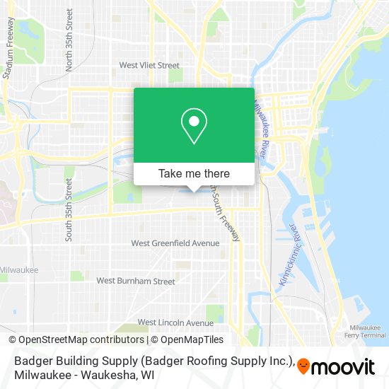 Mapa de Badger Building Supply (Badger Roofing Supply Inc.)