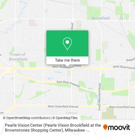 Mapa de Pearle Vision Center (Pearle Vision Brookfield at the Brownstones Shopping Center)