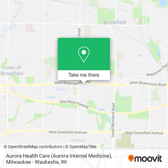 Aurora Health Care (Aurora Internal Medicine) map