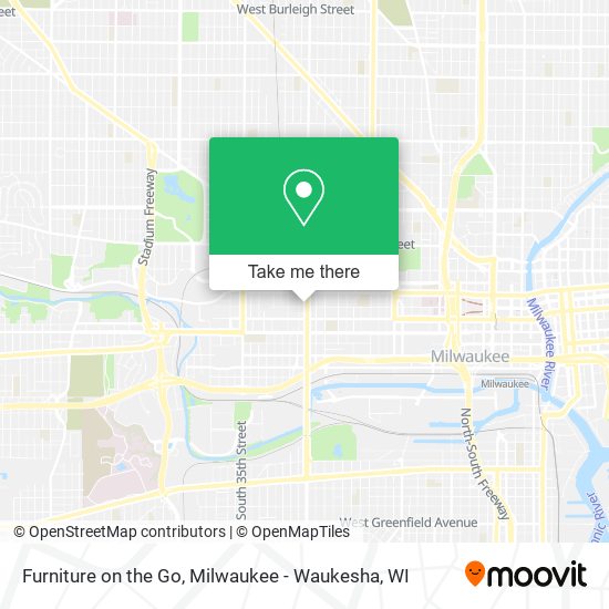 Furniture on the Go map