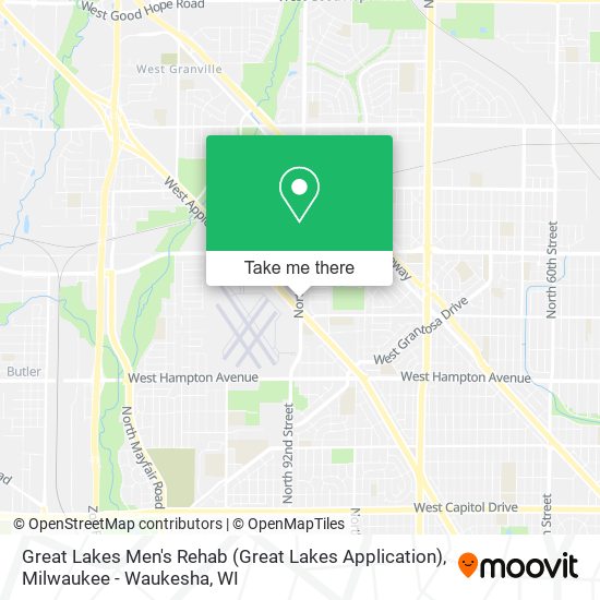 Mapa de Great Lakes Men's Rehab (Great Lakes Application)