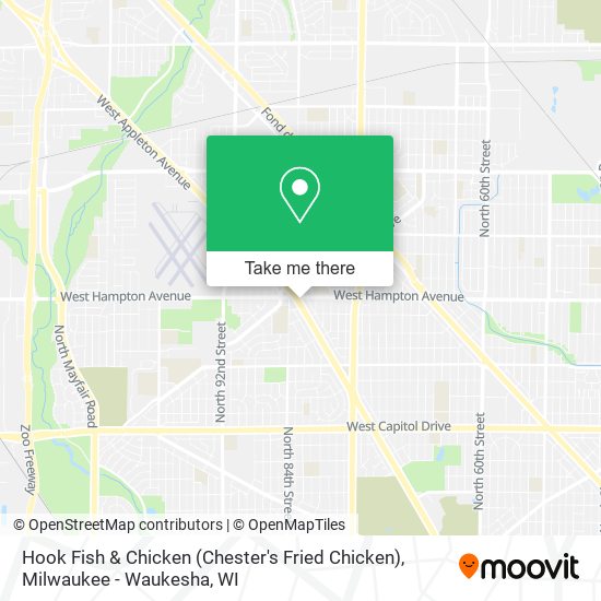 Mapa de Hook Fish & Chicken (Chester's Fried Chicken)