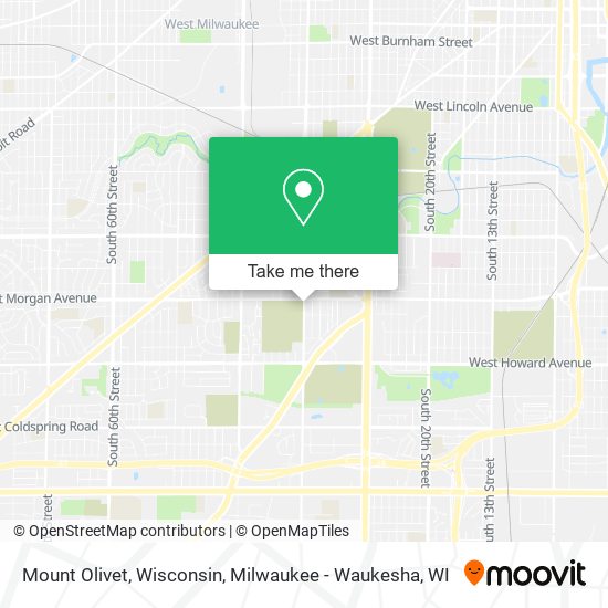 Mapa de Mount Olivet, Wisconsin
