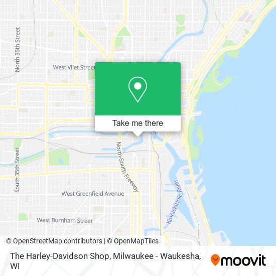 The Harley-Davidson Shop map