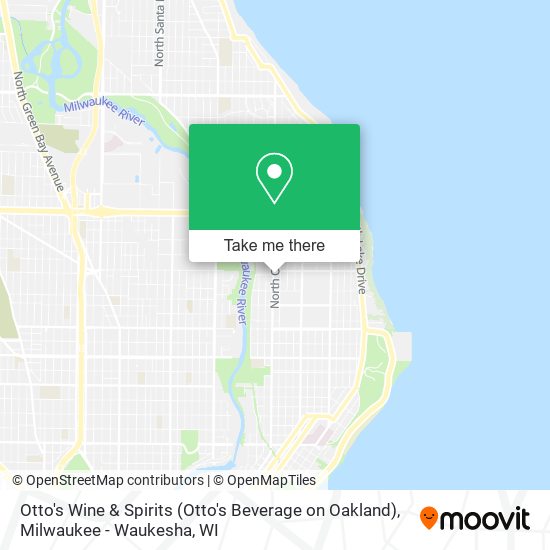 Mapa de Otto's Wine & Spirits (Otto's Beverage on Oakland)