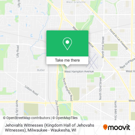 Mapa de Jehovah's Witnesses (Kingdom Hall of Jehovahs Witnesses)