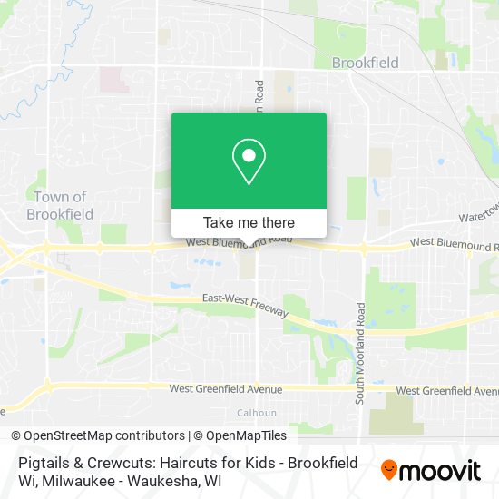 Mapa de Pigtails & Crewcuts: Haircuts for Kids - Brookfield Wi