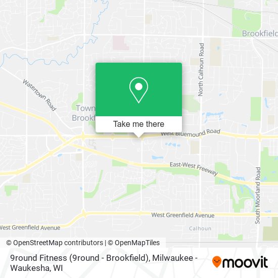 9round Fitness (9round - Brookfield) map