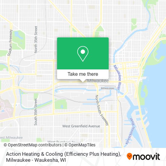 Action Heating & Cooling (Efficiency Plus Heating) map