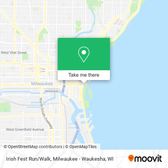 Irish Fest Run/Walk map