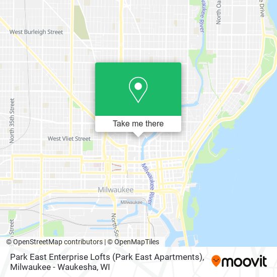 Mapa de Park East Enterprise Lofts (Park East Apartments)