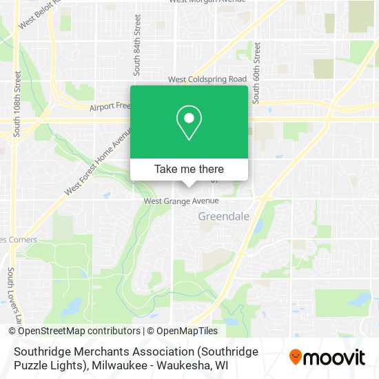 Mapa de Southridge Merchants Association (Southridge Puzzle Lights)