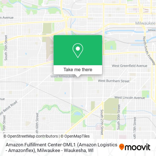 Amazon Fulfillment Center-DML1 (Amazon Logistics - Amazonflex) map
