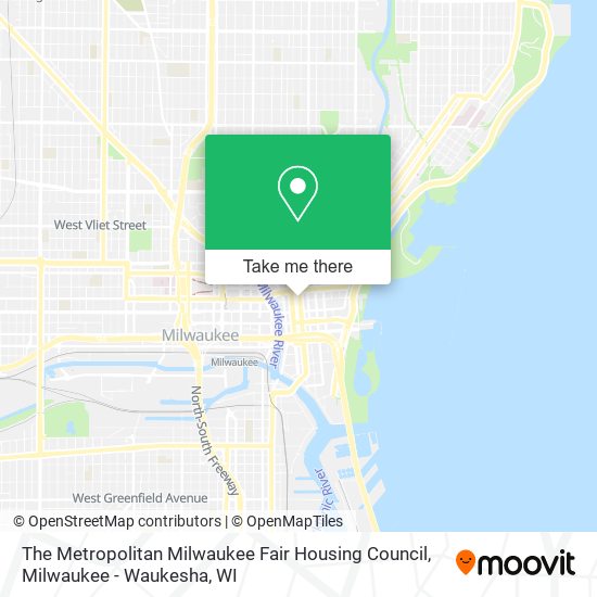 Mapa de The Metropolitan Milwaukee Fair Housing Council