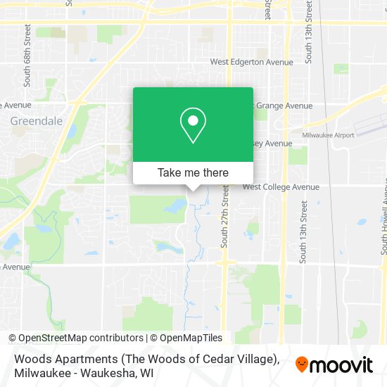 Mapa de Woods Apartments (The Woods of Cedar Village)