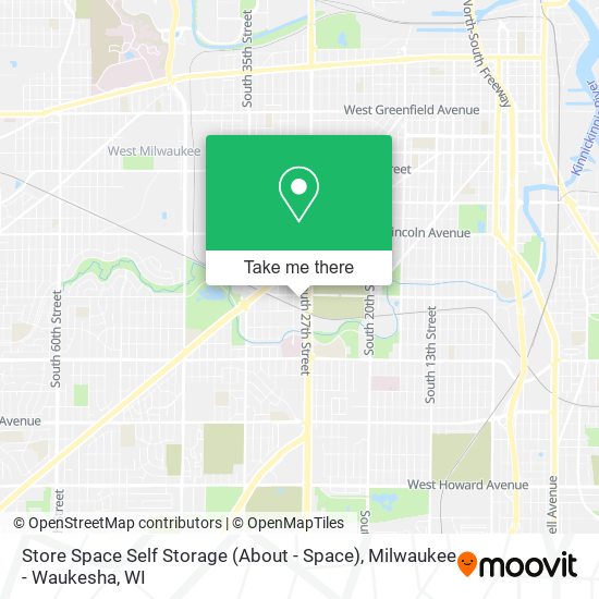 Store Space Self Storage (About - Space) map