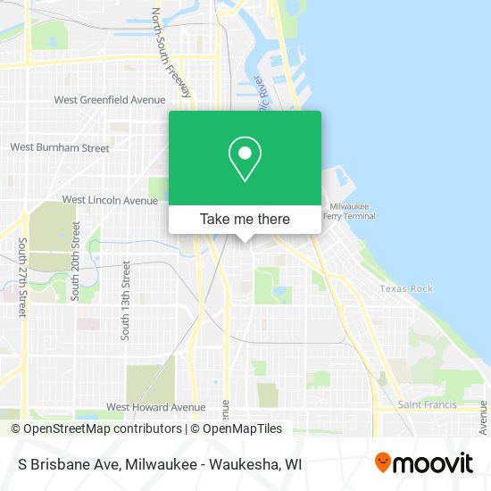 Mapa de S Brisbane Ave