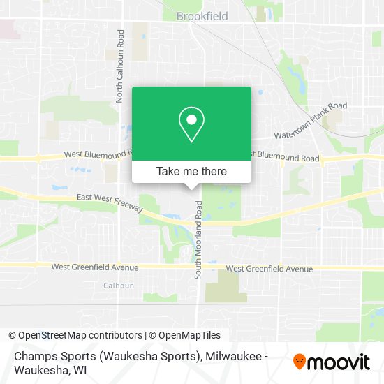 Mapa de Champs Sports (Waukesha Sports)