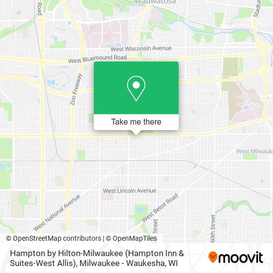 Mapa de Hampton by Hilton-Milwaukee (Hampton Inn & Suites-West Allis)