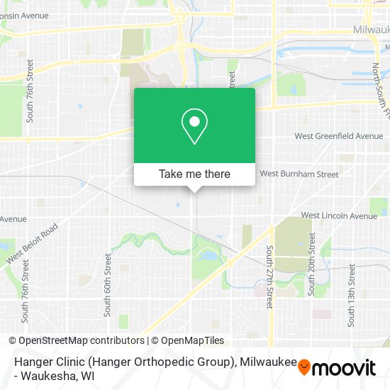 Mapa de Hanger Clinic (Hanger Orthopedic Group)