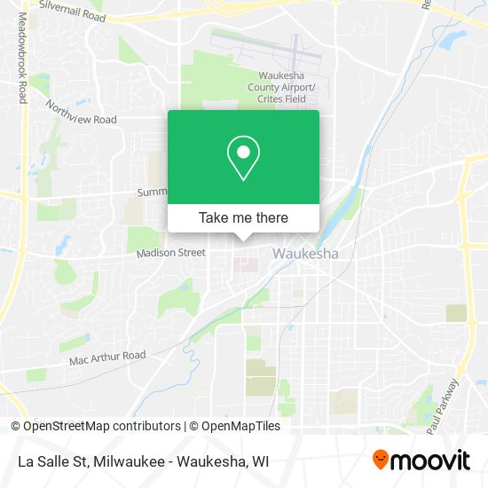 La Salle St map