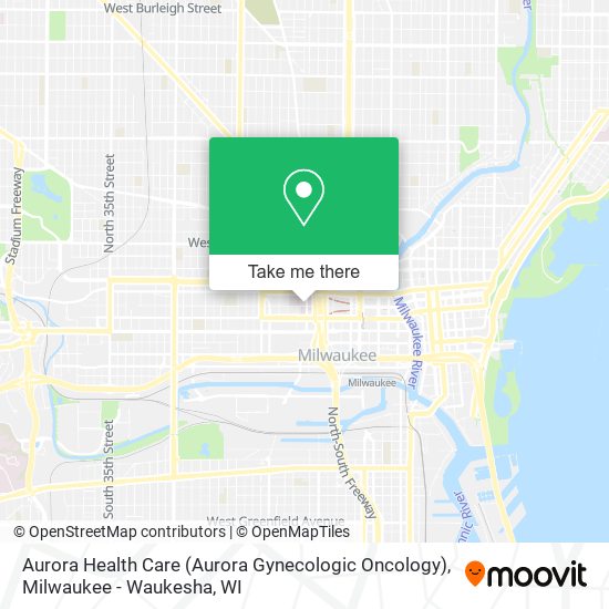 Aurora Health Care (Aurora Gynecologic Oncology) map