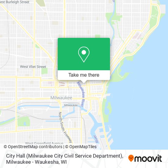 Mapa de City Hall (Milwaukee City Civil Service Department)
