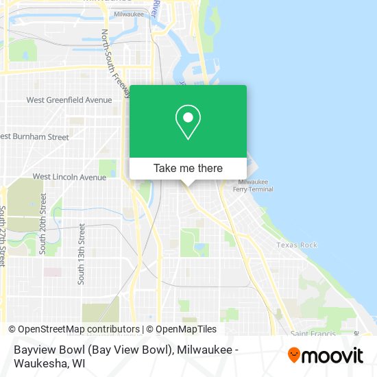 Mapa de Bayview Bowl (Bay View Bowl)