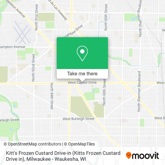 Kitt's Frozen Custard Drive-in (Kitts Frozen Custard Drive in) map