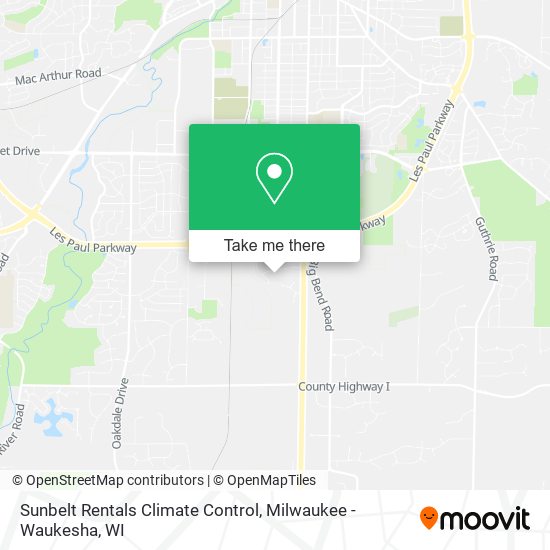 Sunbelt Rentals Climate Control map